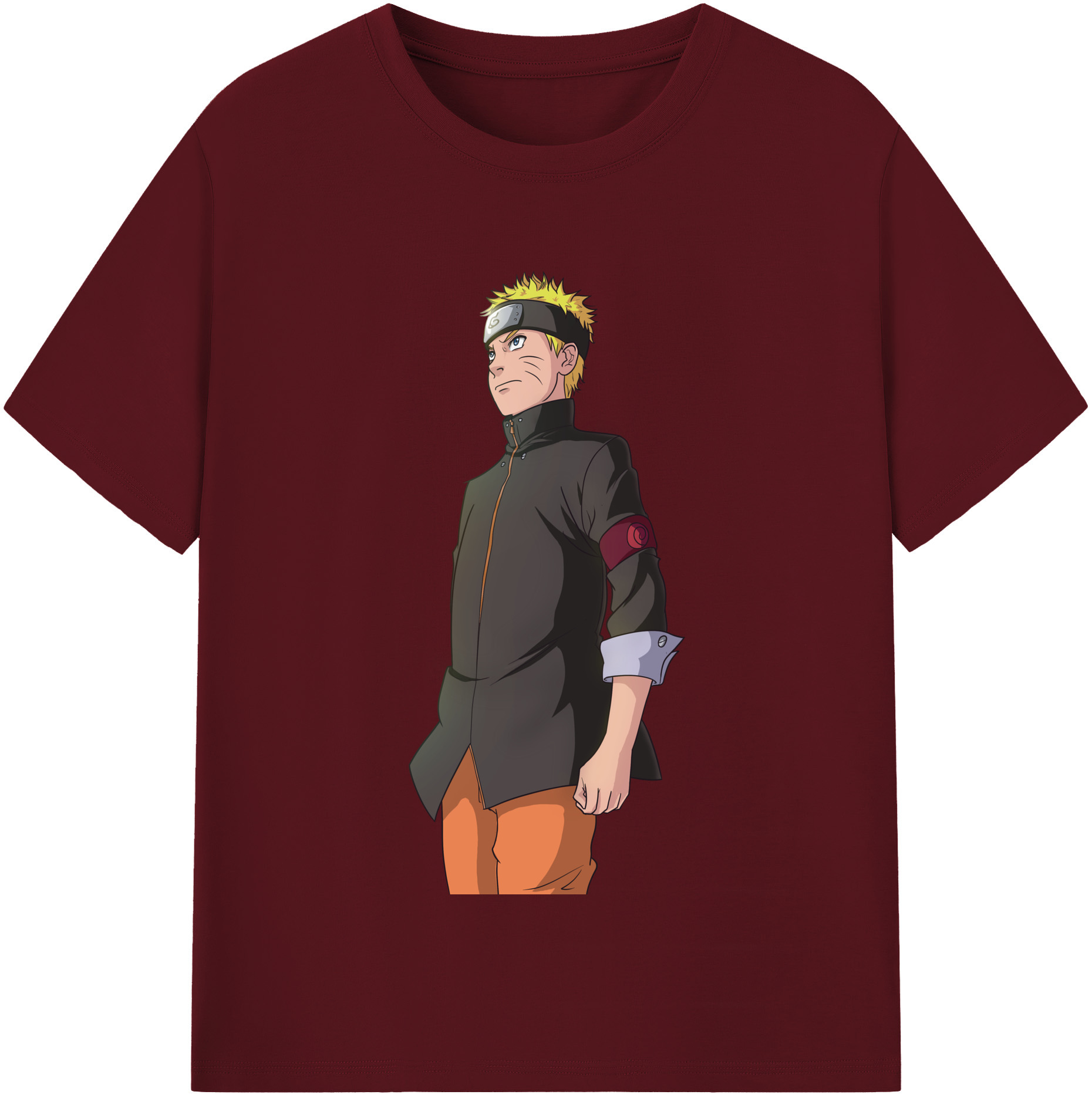 （画像用） NARUTO -ナルト- うずまき ナルト Uzumaki Naruto 綿100％半袖Tシャツ（フロントプリント）